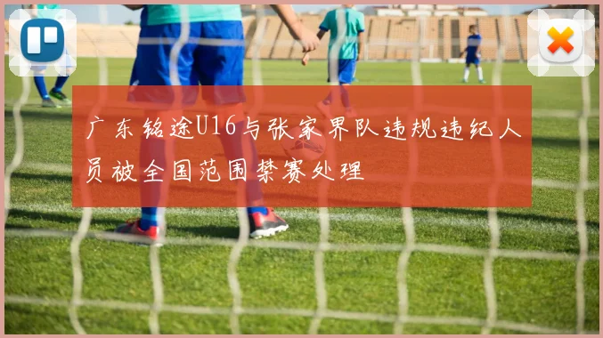 广东铭途U16与张家界队违规违纪人员被全国范围禁赛处理